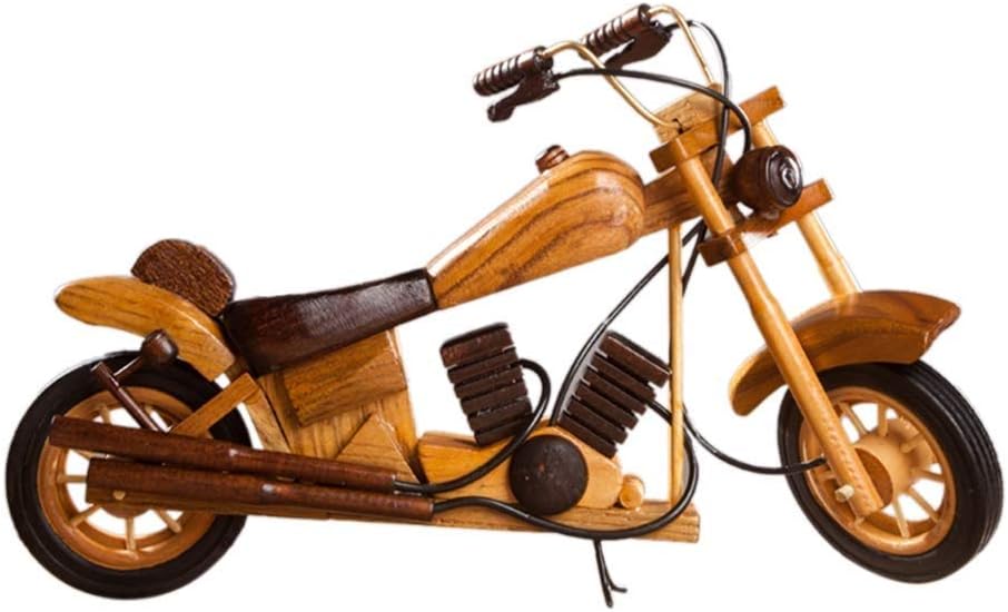 Vintage Iron Motorcycle Model Metal Retro Handicraft Collectible Iron Art Sculpture for Motorcycle Lover Home Desk Workplace Office Decoration