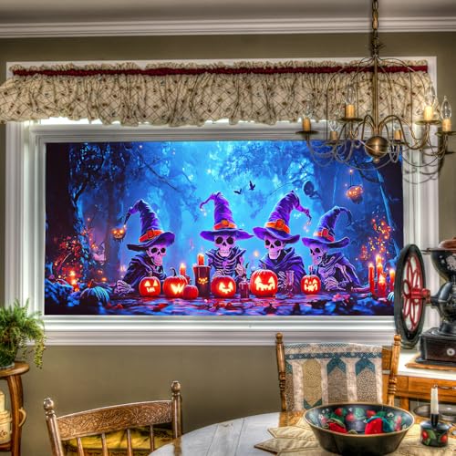 Vinilo Decorativo para Ventana con Diseño Halloween 39.3x17.7 pulgadas miniatura 1