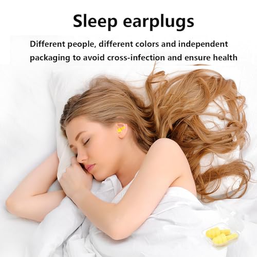 Image of Ear Plugs, 8 Pairs Reusable Earplugs for Sleeping Noise Cancelling Waterproof Noise Reduction Earplugs for Sleeping, Swimming, Snoring, Concerts, Work, Noisy Places