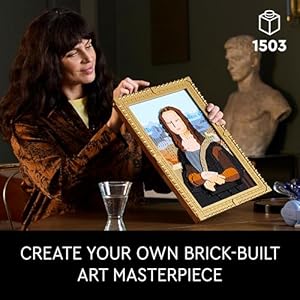LEGO Art Mona Lisa Building Set Leonardo da Vinci Wall Display Ages 18 DIY Crafts for Men Women Great for Puzzle and Art Lovers Birthday Gift Idea Includes Detachable Frame 31213