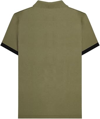 Lambretta Mens Vintage Panel Casual Polo Shirt Top Tee