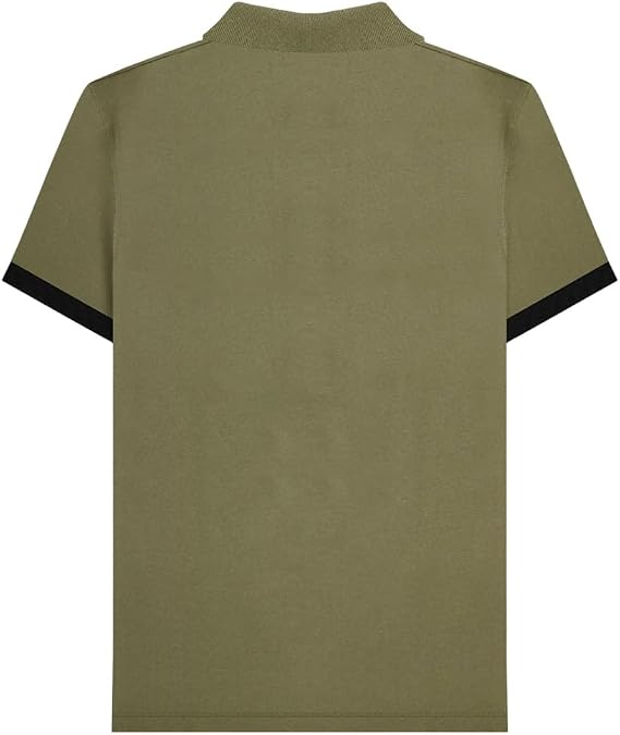 Lambretta Mens Vintage Panel Casual Polo Shirt Top Tee