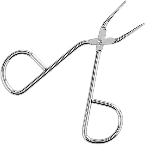 Miniatura 1 de Profesional de acero inoxidable para cejas, alicates de tijera de punta recta, pinzas planas, clip, removedor de pelo, cejas, herramienta en forma