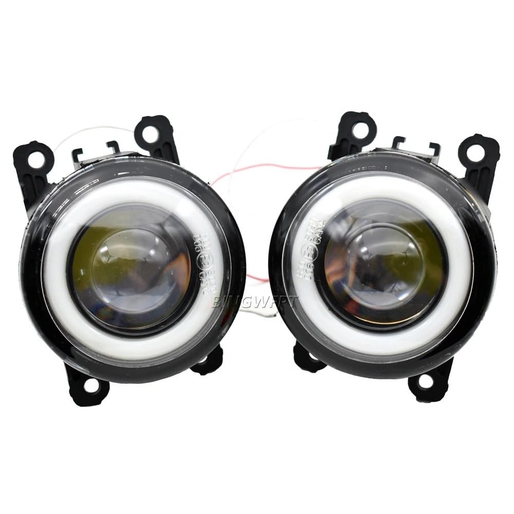 2 szt. soczewki samochodowe przeciwmgielne Angel Eye DRL lampa do jazdy dziennej dla Renegade 2015 2016 2017 2018 2019 2020 2021(F- len - AE)