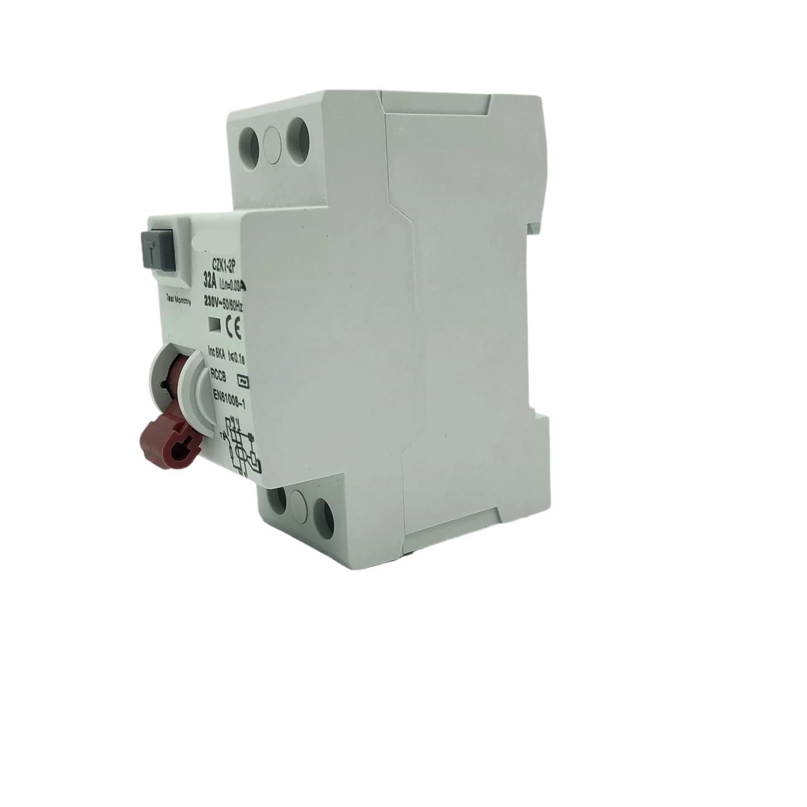 Wyłącznik różnicowoprądowy RCD RCCB, typ B, Evse 2P 4P AC 40a 63a 120a 30ma EKL6-100B 10KA Rail Din 220V (2P, 40A)