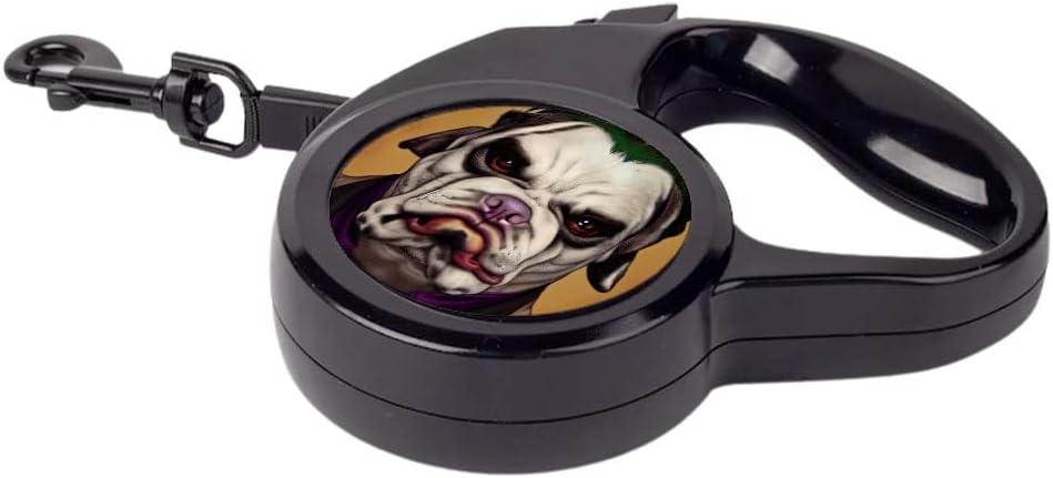 Bulldog Retractable Pet Leash - Joker Leash - Cool Dog Leash (118 inches)