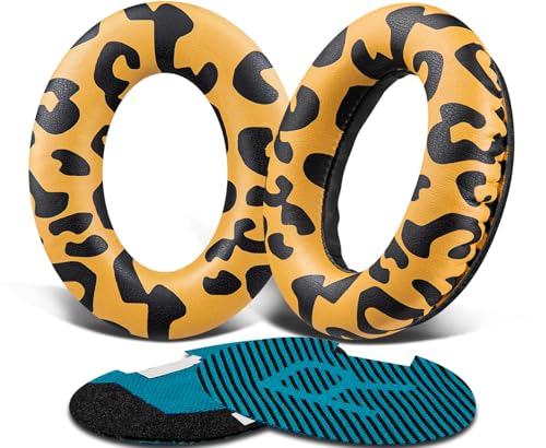 Image of SoloWIT Protein Leather Earpads Cushions for Bose Headphones, Replacement Ear Pads for Bose QuietComfort 15 QC15 QC25 QC2 QC35 /Ae2 Ae2i Ae2w /SoundTrue & SoundLink Around-Ear Series - Tiger Stripes