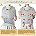 CUBY Baby Wraps Carrier, Skin-Friendly and Soft Cotton Front Newborn Carrier Wrap, One Size Fits All for Newborn Toddlers- Hands Free Baby Wearing Wrap for Travel Outdoor Gifts (Grey Stripe)
