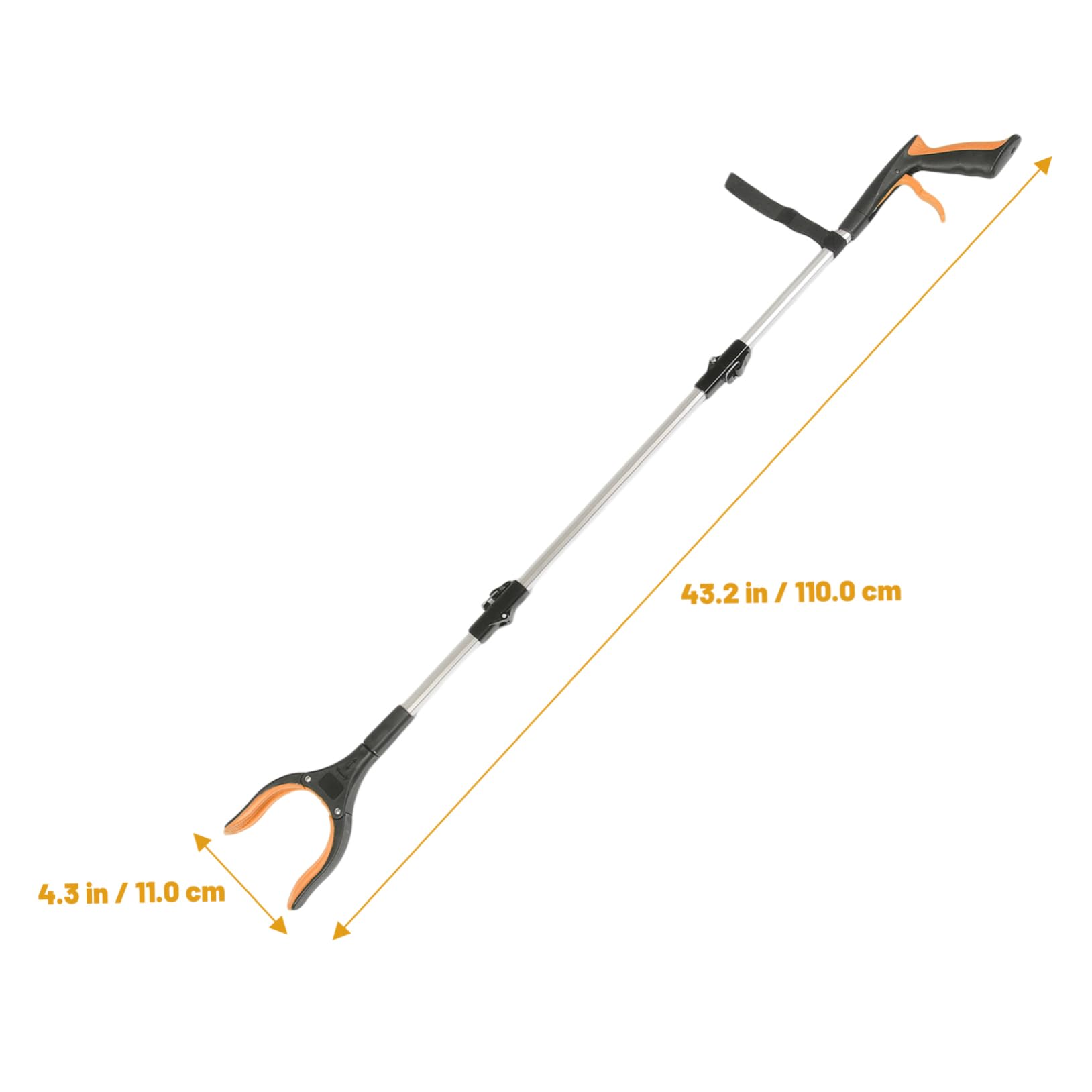 IWOWHERO Garbage Clip Trash Picker Grabber Tool Lightweight Sturdy for Home Outdoor Use Comfortable Ergonomic Design