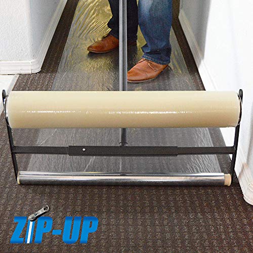 ZIP-UP Products Carpet Protection Film - 24\" x 50\' Floor and Surface Shield with Self Adhesive Backing & Easy Installation - CPF2450