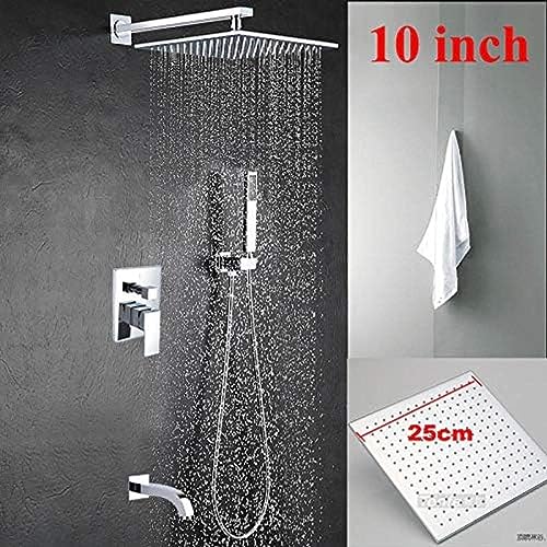 Ensemble de douche dissimulé de haute qualité en chrome brillant - 5