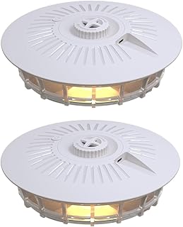 Flea Traps for Home,Flea Light Trap,Flea Lamp Traps for Home, Warm & UV LED Light Flea Fighting Tool with 4 Modes,House Flea Treatment for Carpets Bedding (2 pcs)