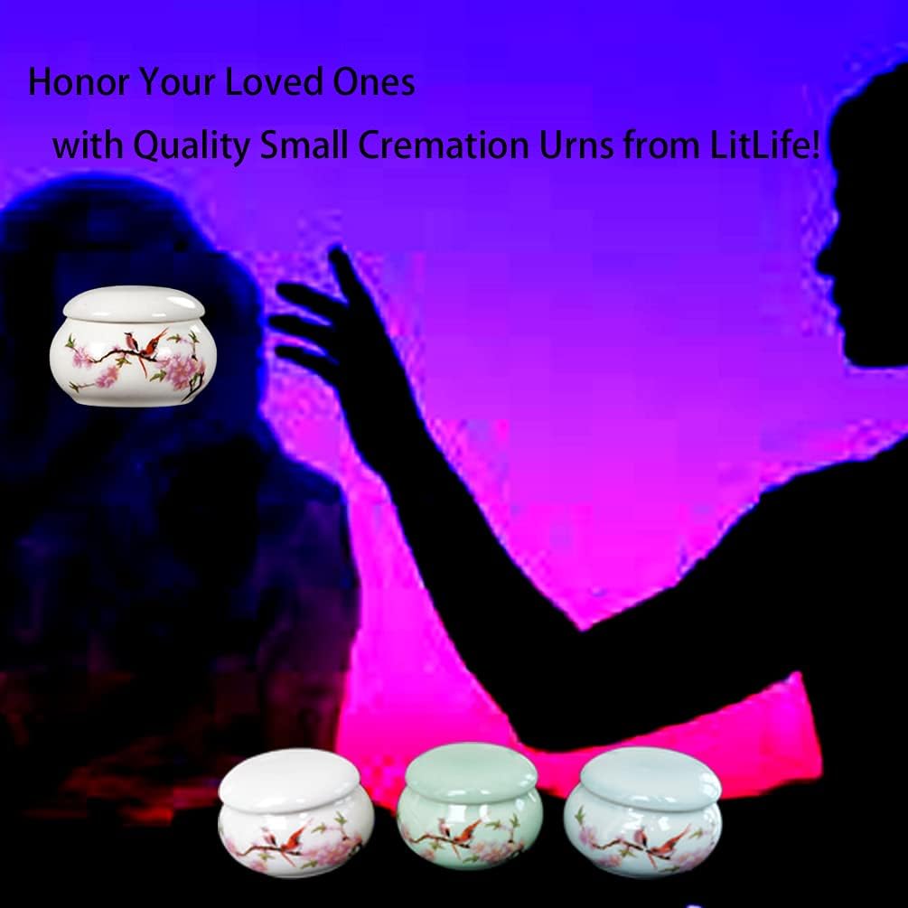 LitLife Mini Hummingbird Urns for Human Ashes Set of 4 - Small Keepsake Cremation Urns for Sharing Adult Ashes Dog Cat Ash Holders - Miniature Pets Memorial Ceramic Funeral Urn for Your Loved One - Image 6