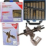 BandelOne enthält BGS Anschleifvorrichtung Hss-Spiral-Stufen-Bohrer Titan Nitriert Ø1-10mm 119-tlg