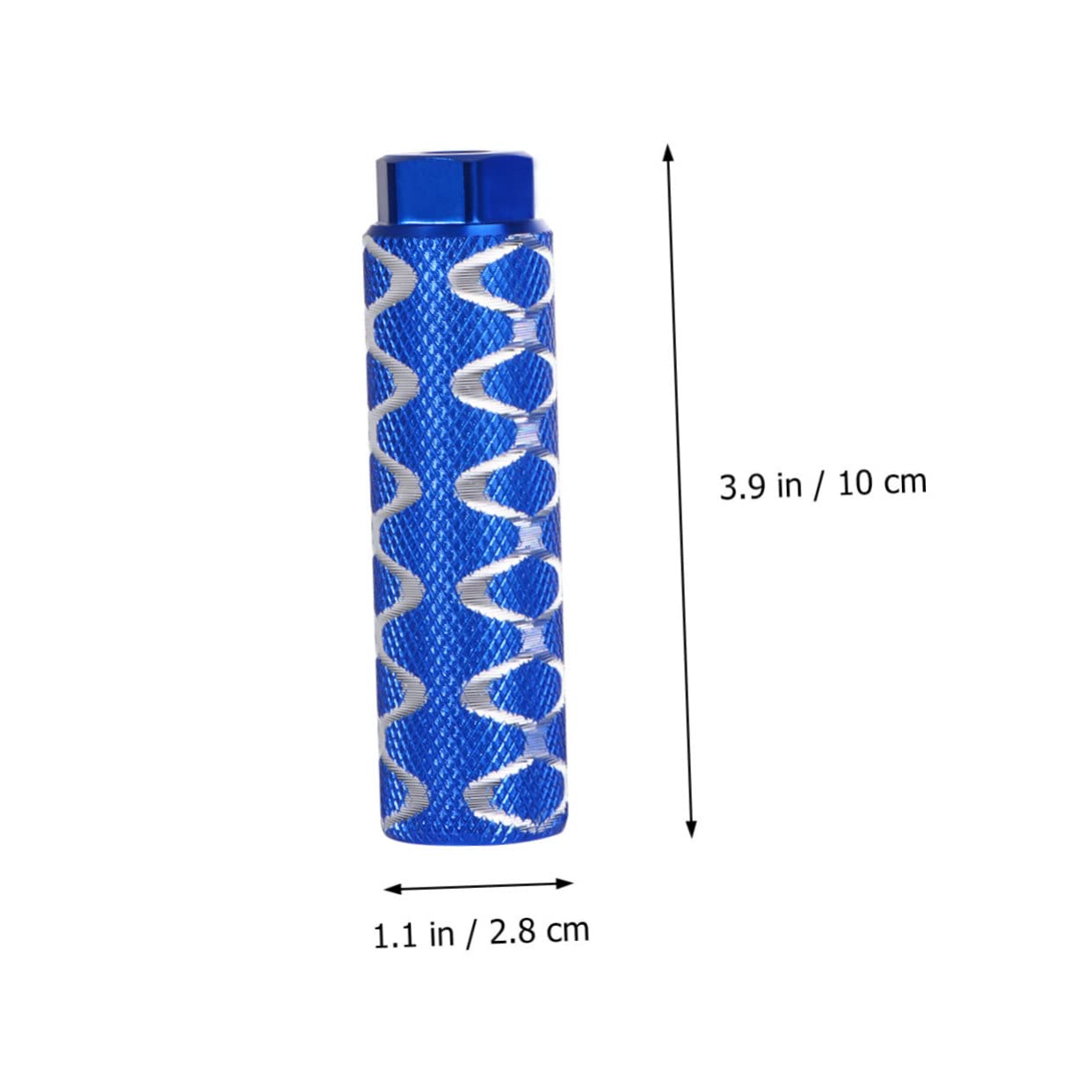 SUPVOX 1 Pair Aluminum Alloy Bike Pedal Pegs for Boys and Girls Adults Mountain Bike Rear Seat Accessory