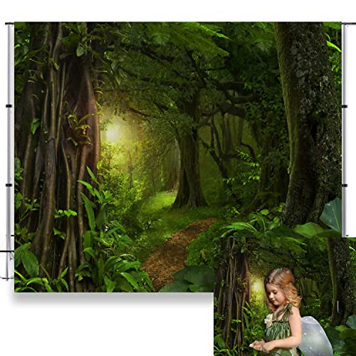 Forest Jungle Backdrop for Photography Enchanted Fairytale Rainforest Photo Backdrop