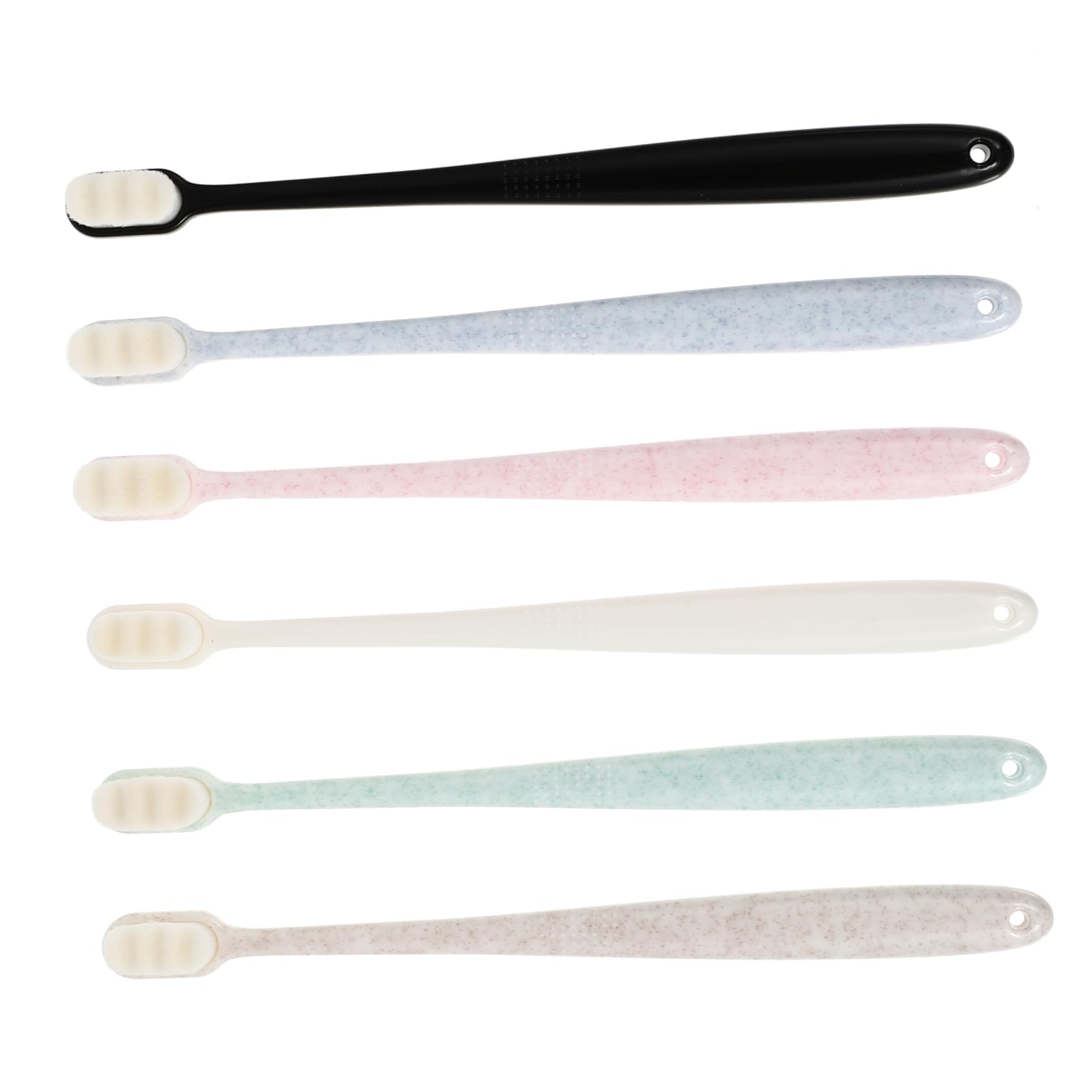 BESTYASH 3 Set Spazzolino Morbido Spazzolini Carbone i Sfusi o A Setole Morbide o Con Setole Per Adulti Portatili Strumenti Per 6 pezzi*3