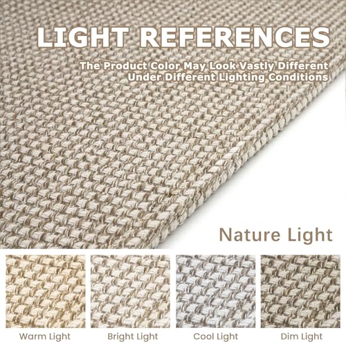 KOZYFLY Runners for Hallways 2x5 ft Washable Kitchen Runner Non Slip Rubber Backed Hall Runners Cotton Entryway Runner Rugs Floor Carpet for Indoor Backdoor Bedroom Kitchen, Ivory/Khaki