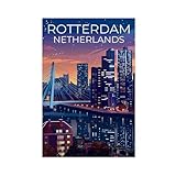 Rotterdam-Poster, Leinwand-Poster, Wandkunst, Dekordruck, 