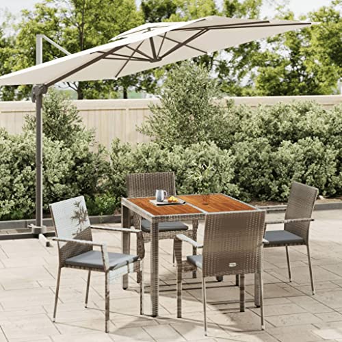 Ensemble à manger de jardin résine tressée Solivagant compact pour optimiser votre terrasse - 3