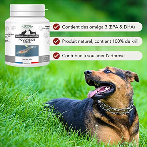 Floralpina - Poudre de Krill - 100g pour Chien et Chat - Riche en oméga 3 – vue 4