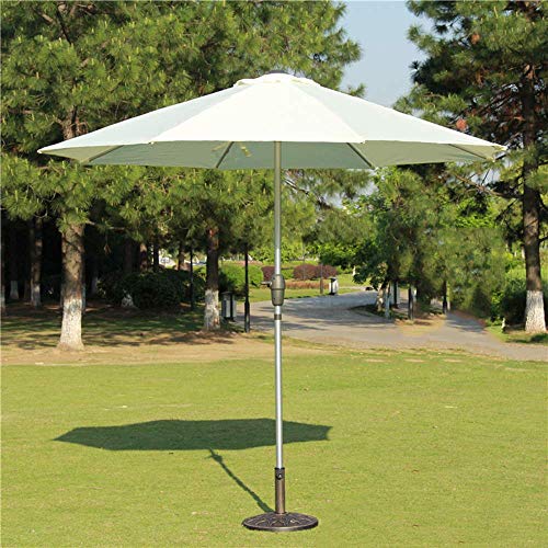 Parasol de jardin réglable hauteur 255 cm avec manivelle fluide