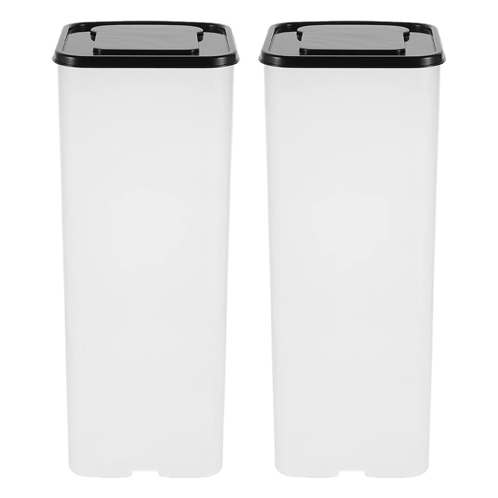 LUYSGBXR Bread Bin 2pcs Bread Storage Box Containers Black Loaf Keeper Airtight Plastic Bin Ganizer For Kitchen Countertop