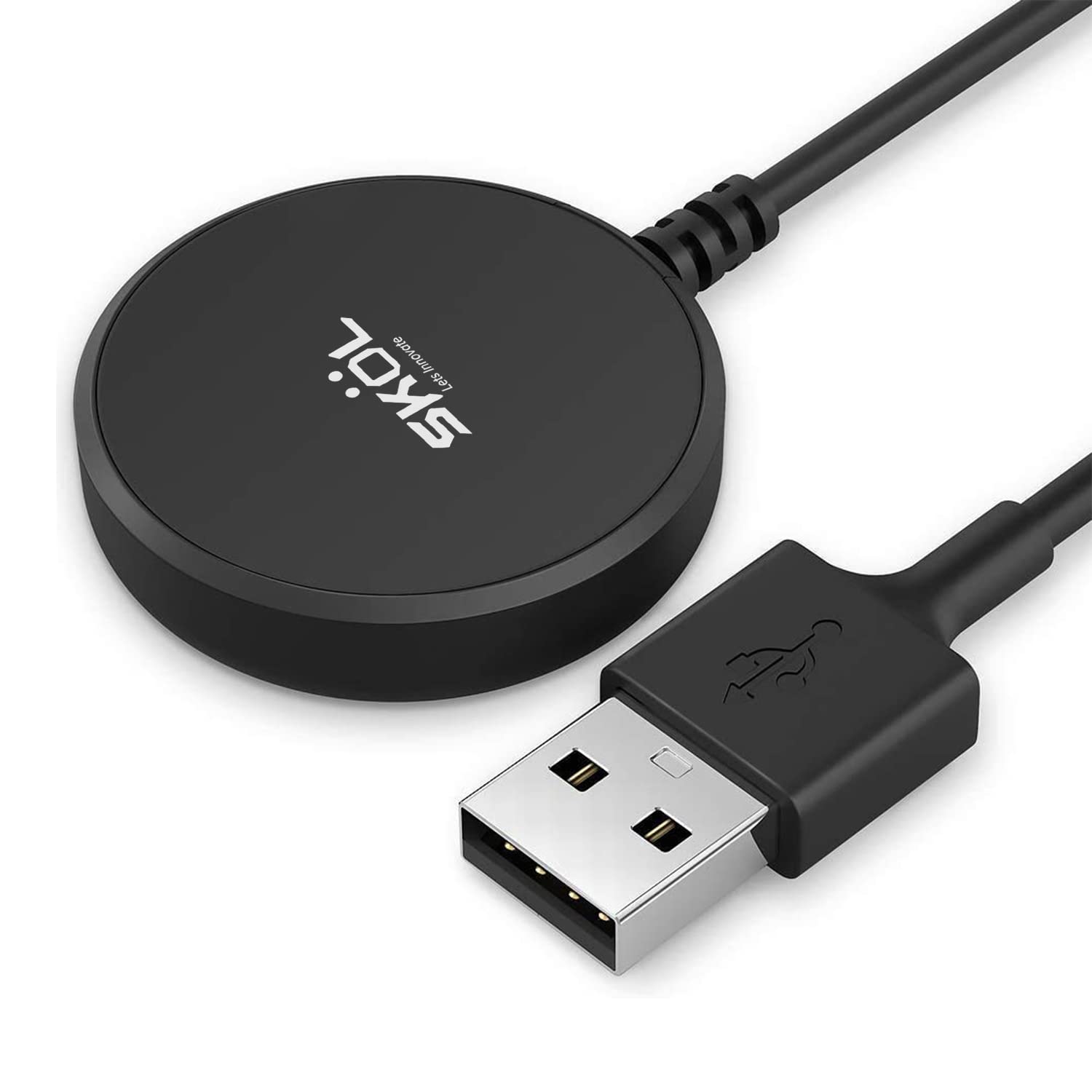 Charger Compatible with Samsng Galaxy Watch 4 / Watch 4 Classic - Replacement USB Charging Cable 100cm - Black