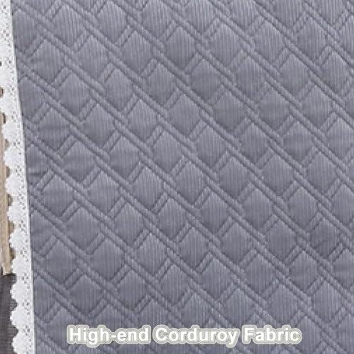 Housse de chaise universelle extensible avec dentelle lavable pour salle à manger - 4
