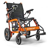 SuperHandy GoRide Series Electric Wheelchairs – Lightweight, Foldable Power Chairs with Dual Brushless Motors, Zero-Turn Maneuverability & Electromagnetic Brake (GoRide - 220 lb Max)