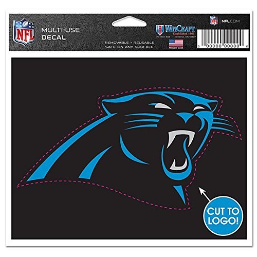 NFL Carolina Panthers WCR43516014 Multi-Use Decal, 4.5" x 5.75"