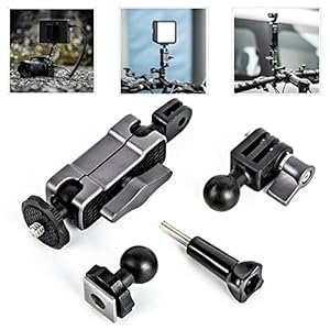 O’woda Action 2 Kamera Halterung Adapter Magnetische Action Kamera Halterung Klebehalterung mit Doppelkugelkopf und 1/4″ Adapter für DJI Action 2 / Pocket 2/ Gopro Series Zubehör