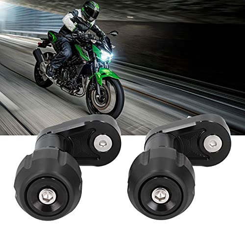 2pcs Motorcycle Guard Anti‑Fall Protection, Motorcycle Body Frame Slider Protector Guard Engine Frame Guard Protection Black Fit for Ninja 400 Z400 2018‑2020