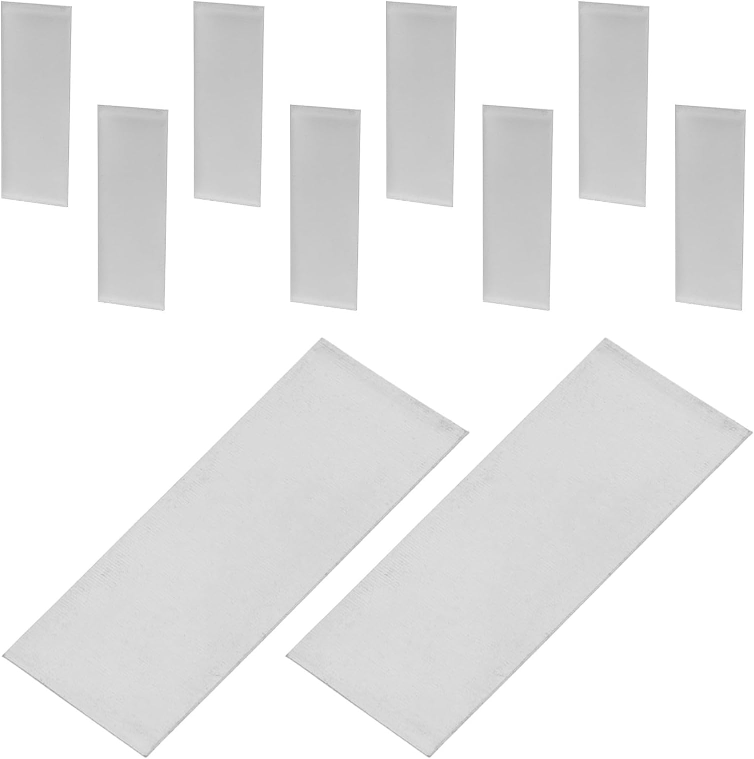 KICHOUSE 10pcs Zinc Anode Plates 5x2cm for Fruit Battery Making and Electroplating Zinc Sheet Replacement Supplies for Scientific Experiments