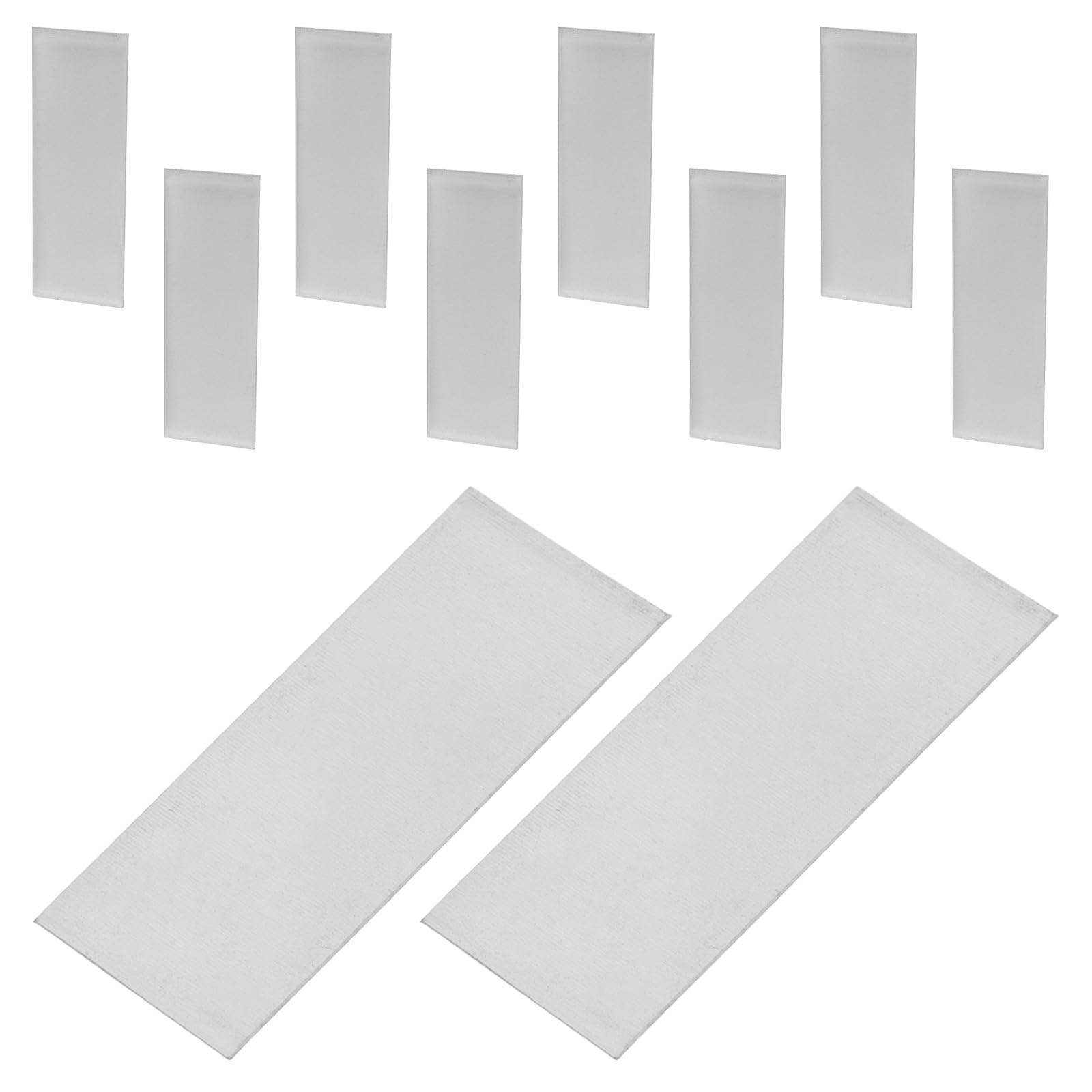 KICHOUSE 10pcs Zinc Anode Plates 5x2cm for Fruit Battery Making and Electroplating Zinc Sheet Replacement Supplies for Scientific Experiments