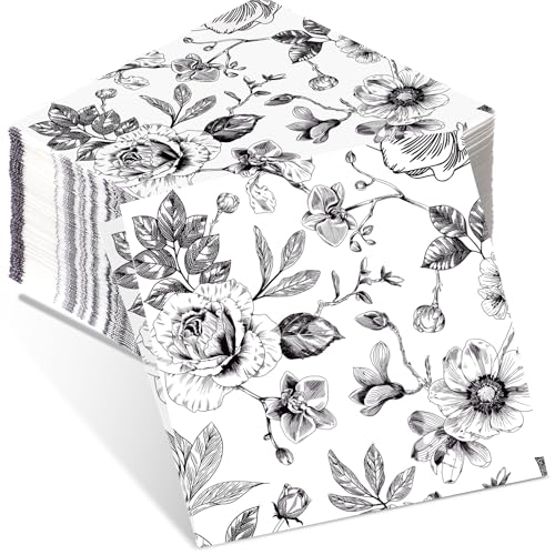 Serviettes cocktail papier vintage Outus x100 pour mariage