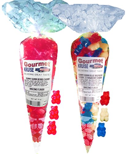 Red Wild Cherry And Blue Raspberry Gummy Bears 22 OZ miniatura 1