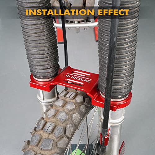 Nicecnc Red Fork Brace Fork Stabilizer Compatible With Honda Xr650L 1993-2022 #TOP1