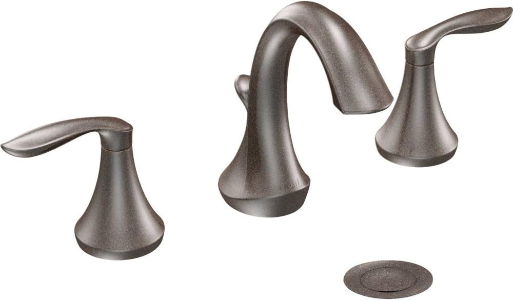 T6420ORB Eva Two-Handle High-Arc Bathroom Faucet without Valve, Oil-Rubbed Bronze