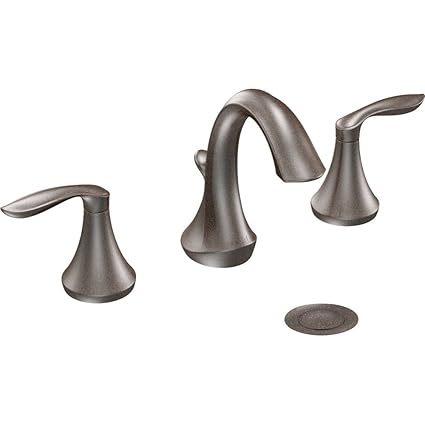 Moen T6420ORB Eva Two-Handle High-Arc Bathroom Faucet without Valve, Oil-Rubbed Bronze