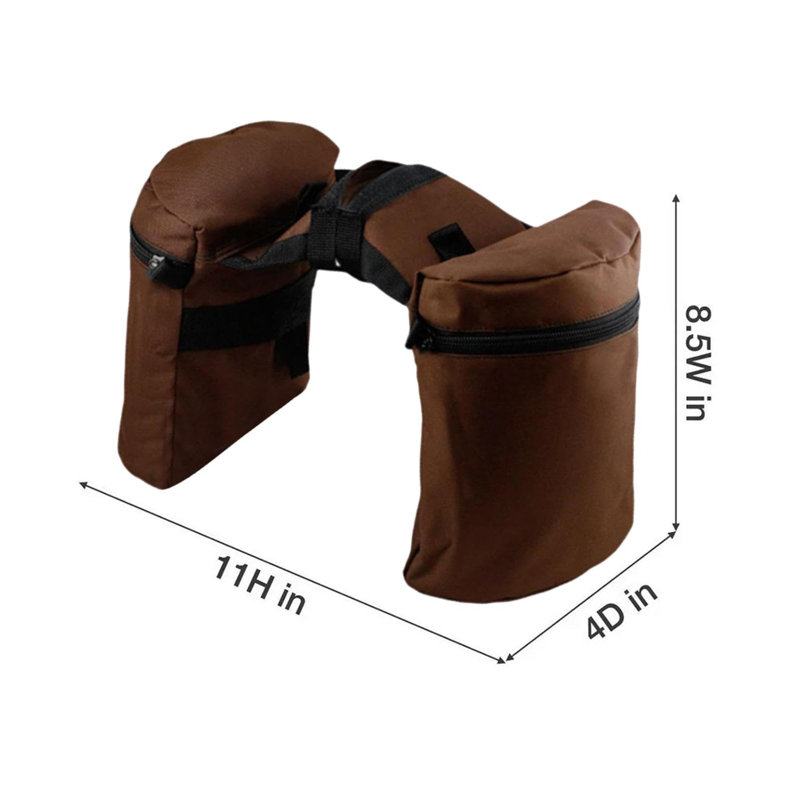 Milageto Bolsas de Cuerno para Silla de Montar, Juego de alforjas para Caballo, Bolsa para Cuerno, Tela Oxford, diseño Occidental Elegante, práctica Bolsa para