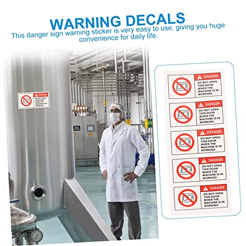 Étiquettes de précaution résistantes fiables TOPBATHY autocollants danger machine - 2