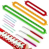 ¿Cómo saber si un tejido es de punto? Descubre los secretos para reconocerlo Aeeque - Kit de 3 piezas de tejido rectangular largo, de punto manual para pañuelo, tejido de plástico, máquina de tejer manual, kit de punto principiante para adultos (para lana gruesa de 3,5 – 7,0