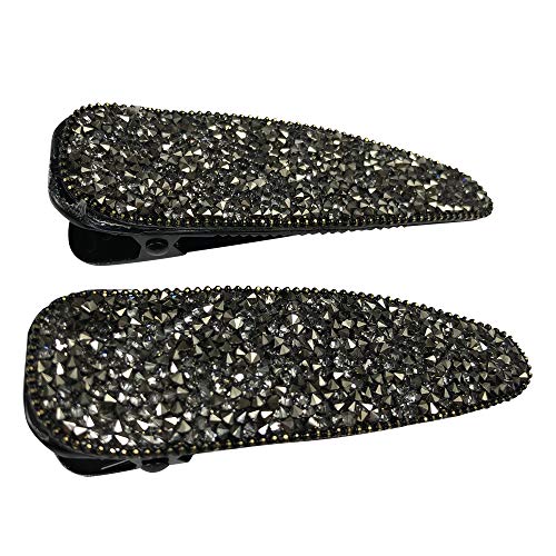 Elegant Bling Duck Bill Clips Sides Teeth Metal Hair Clips Rhinestone Hair Barrettes with Teeth Hair Pins Hair Slide Stylish for Girl (Grey) Elegant Bling Duck Bill Clips Sides Teeth Metal Hair Clips Rhinestone Hair Barrettes with Teeth Hair Pins Hair Slide Stylish for Girl (Grey)
