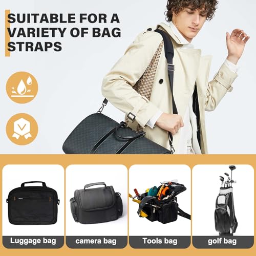 Image of Universal Shoulder Strap - 57 inch Adjustable Bag Strap Replacement Non-Slip Crossbody Purse Strap with Metal Swivel Hooks for Laptop Shoulder Bag Messenger Bag Crossbody Bag Black