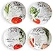 Rosanna Pasta Italiana Small Dipping Bowls – Porcelain Sauce Dishes, Perfect Side Dish Bowls for Bread, Olive Oil, Condiments & Dips