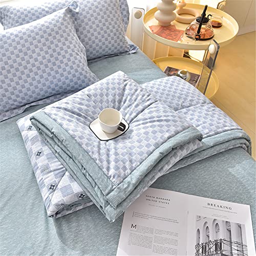 FANSU Bedspread Quilt Single Double Super King Bed Size Reversible Quilted Bed Cover Sofa Blanket Throw Decorative Coverlet Microfiber Comforter Bed Sheet (150x200cm,Elegance) - Cosy Home Interiors FANSU Bedspread Quilt Single Double Super King Bed Size Reversible Quilted Bed Cover Sofa Blanket Throw Decorative Coverlet Microfiber Comforter Bed Sheet (150x200cm,Elegance)