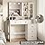 Fameill White Makeup Vanity Desk with Mirror and Lights,Vanity Table with Power Strip and Lighted Mirror,Large Makeup Table with 5 Drawers Lots Storage,3 Lighting Modes,39.4inch(L)