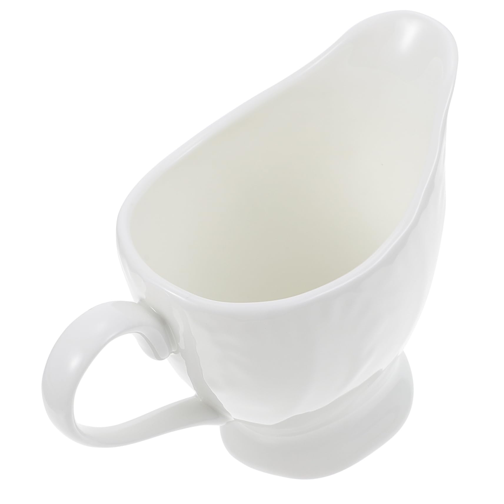 Cabilock Ceramic Milk Jug Milk Container Small Milk Pitcher Serving Milk Jug Mini Containers Small Sauce Cups Creative Milk Jug Latte Art Pitcher Milk Frother Cup Creamer Ceramics White