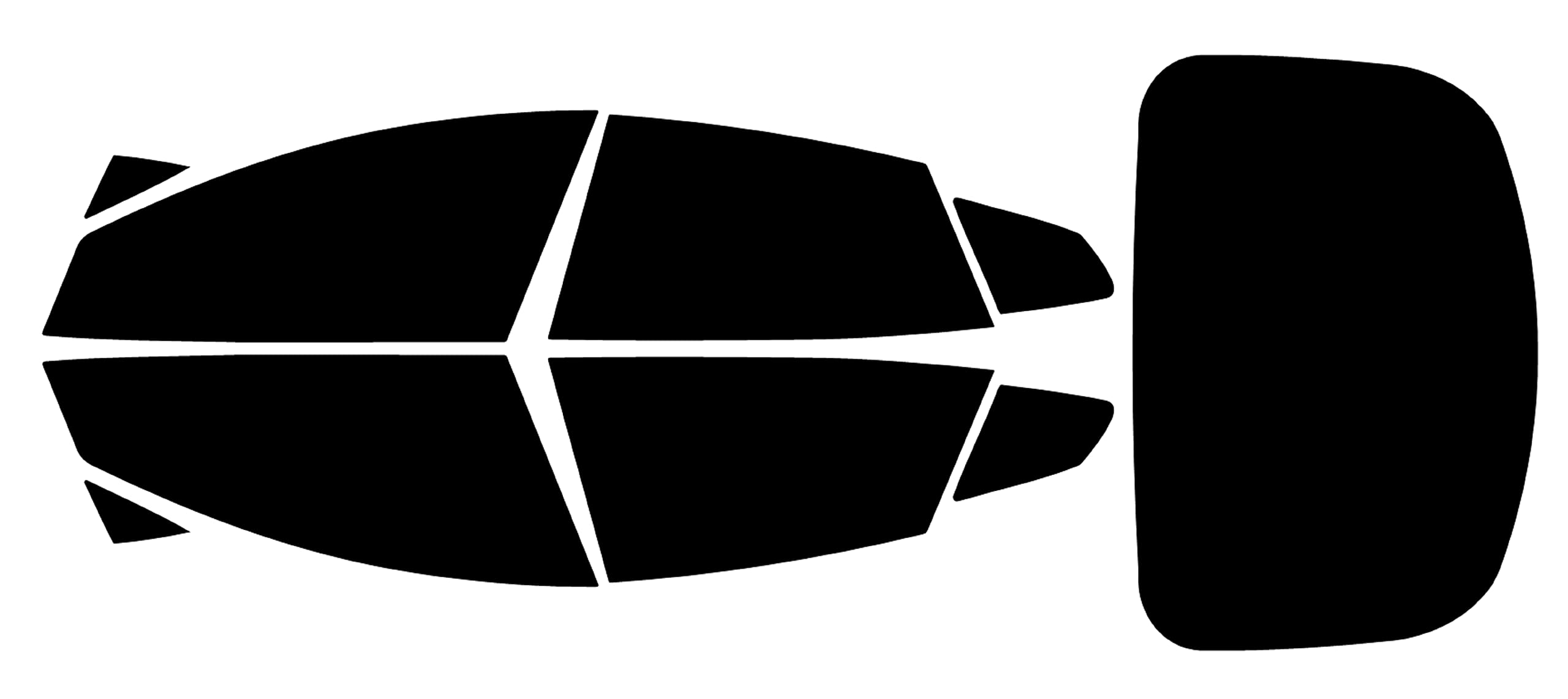 True Line Automotive Window Tint Film for Cars Compatible with Tesla Model S Sedan 2012-2023 - Customizable All Side and Back Windows - Car Window Tint - Pre Cut Window Tint for Car Windows